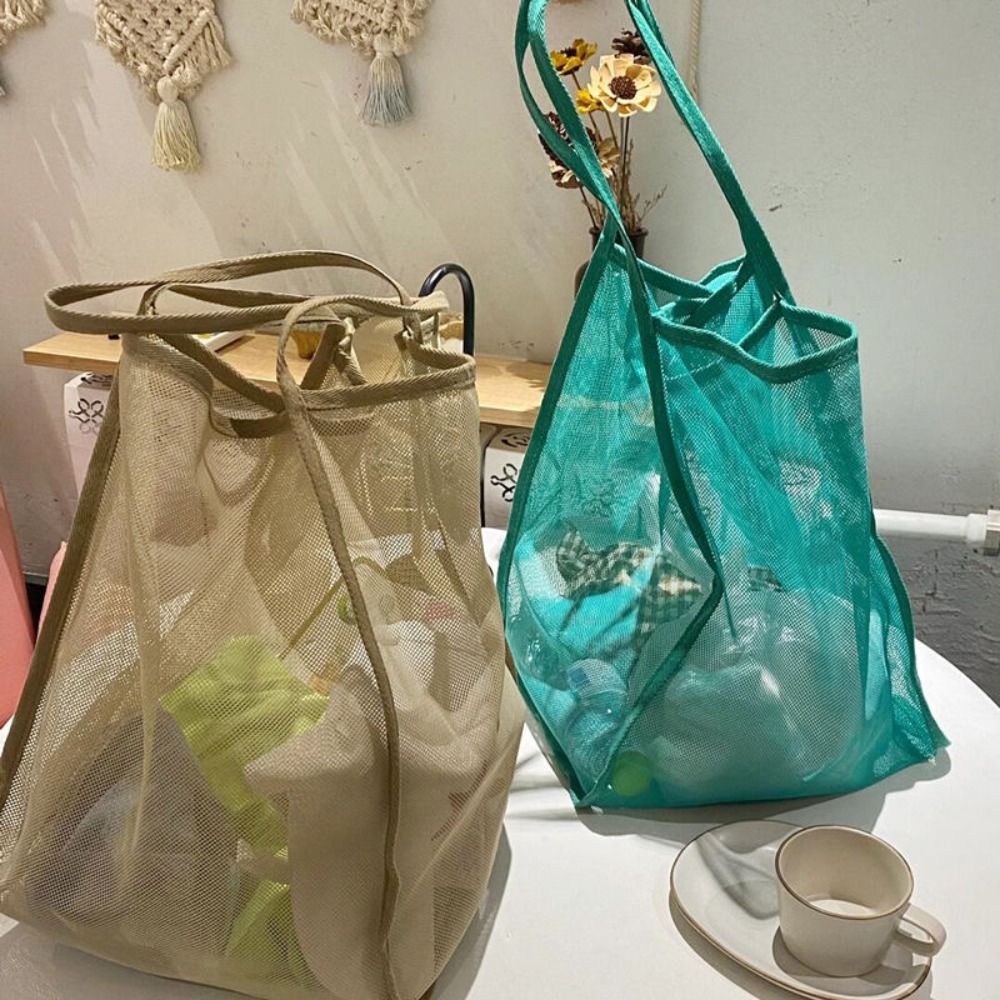 Mesh Beach Bag Lightweight, Br - огляд і ціна Tote Bag Beach