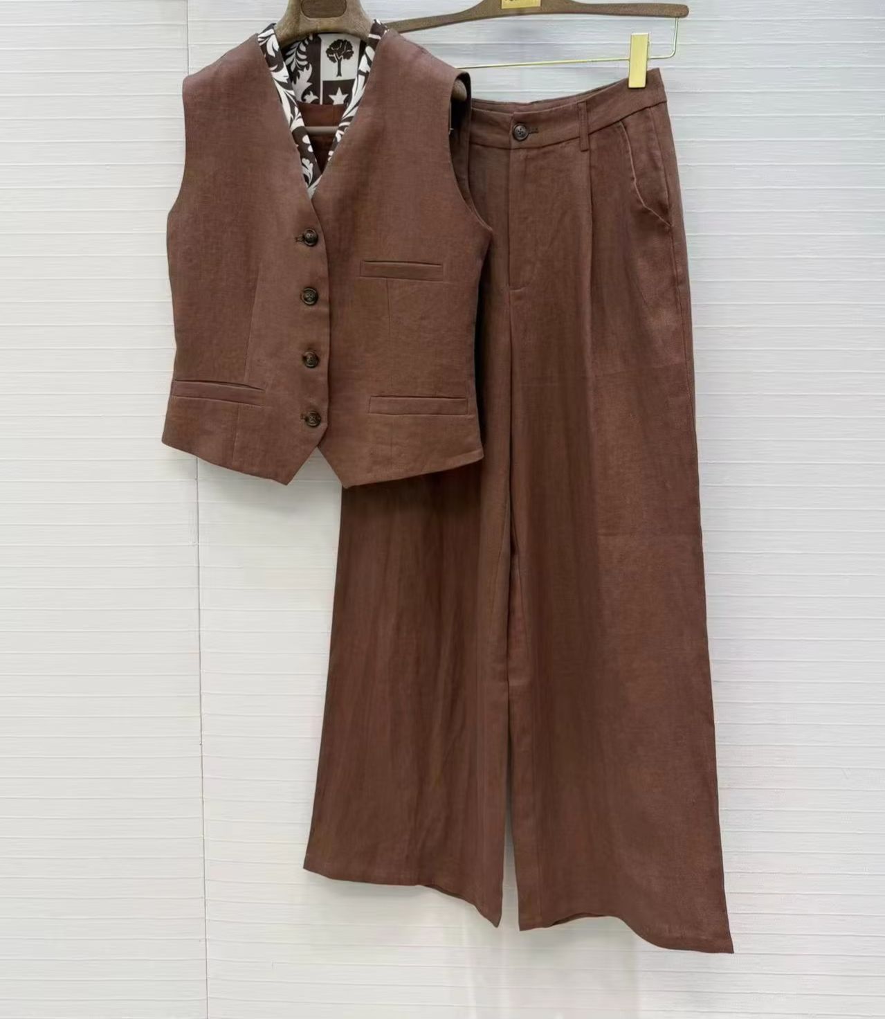Old Man Qian's linen casual tw - огляд і ціна Linen Pant Wide