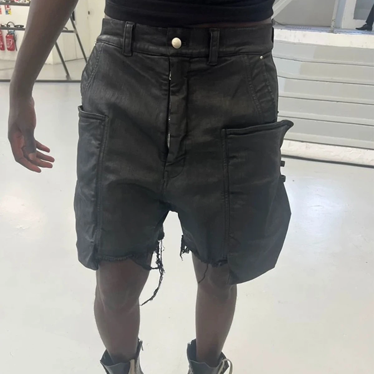 Streetwear New Summer Brush Wa - огляд і ціна Shorts Denim Frayed