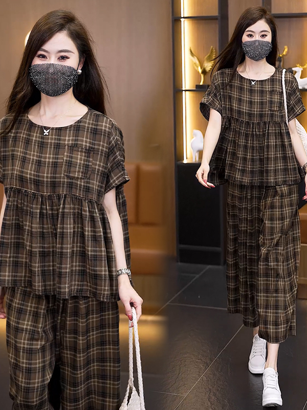 Summer 2026 plus Size Plaid Co - огляд і ціна Linen Pant Wide
