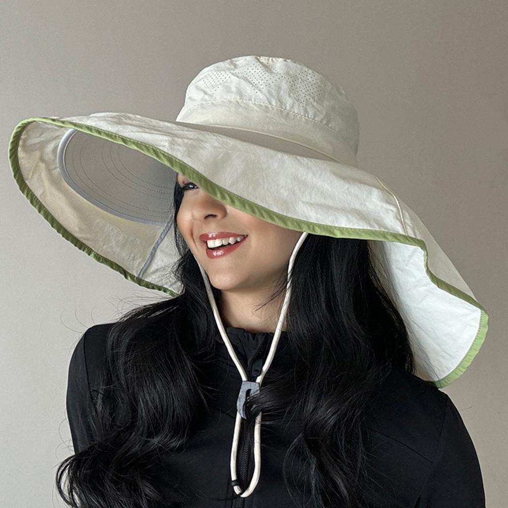 Women Sun Hat with Neck Flap W - огляд і ціна Hat Floppy Wide